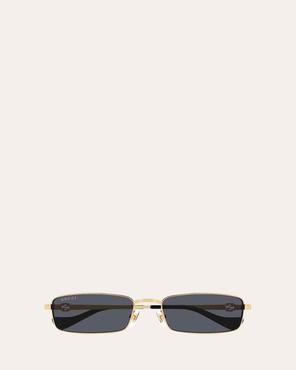 GG Metal Rectangle Sunglasses